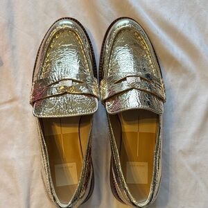 Dolce Vita Metallic Gold Penny Loafers